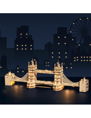 Tower Bridge - 3D Puzzle Bois - 113 Pcs - Rolife 