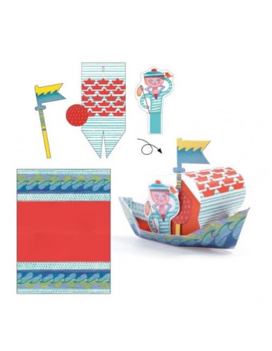 Origami - bateaux sur l'eau