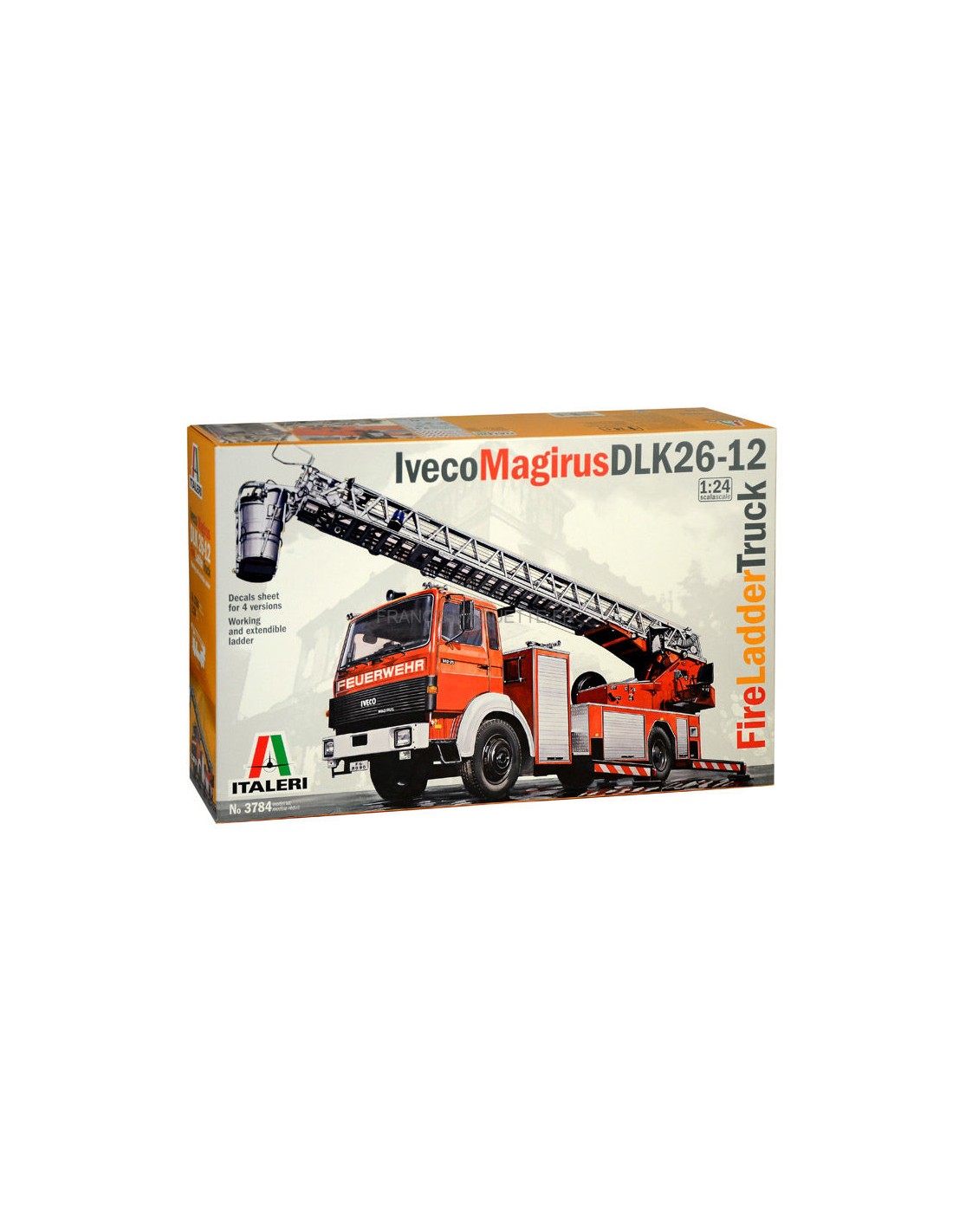 Maquette Italeri 3784 camion Iveco pompier 1/24