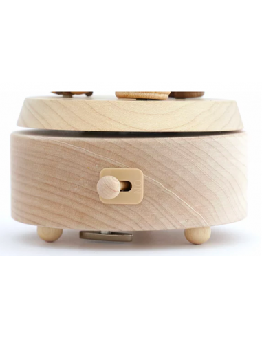 Boite A Musique Bois Bebe Cigogne